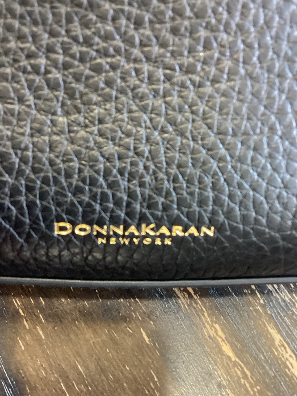 Donna Karan the Serge Black Pebble Leather Crescent Shoulder Bag - Picture 4 of 10